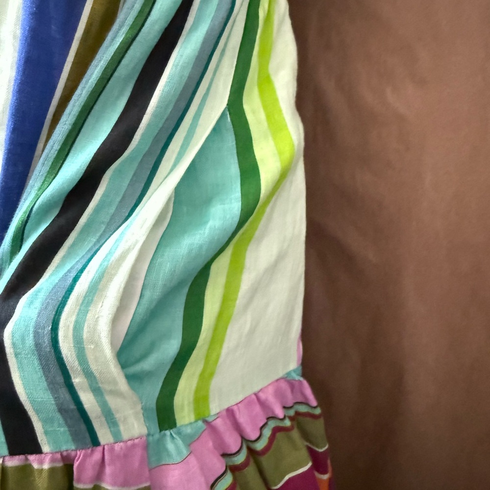 Anthropologie Hope for Flowers by Tracy Reese striped linen midi dress. XS - Picture 10 of 11